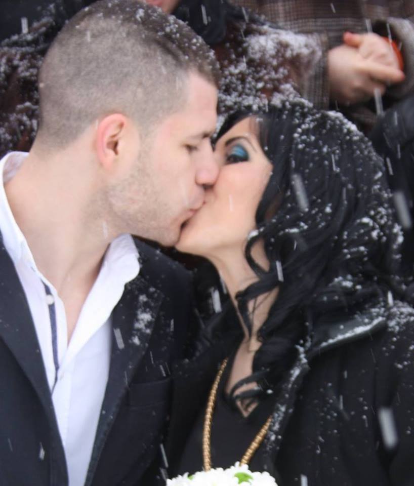 Cristi si sotia lui s-au casatorit in luna februarie