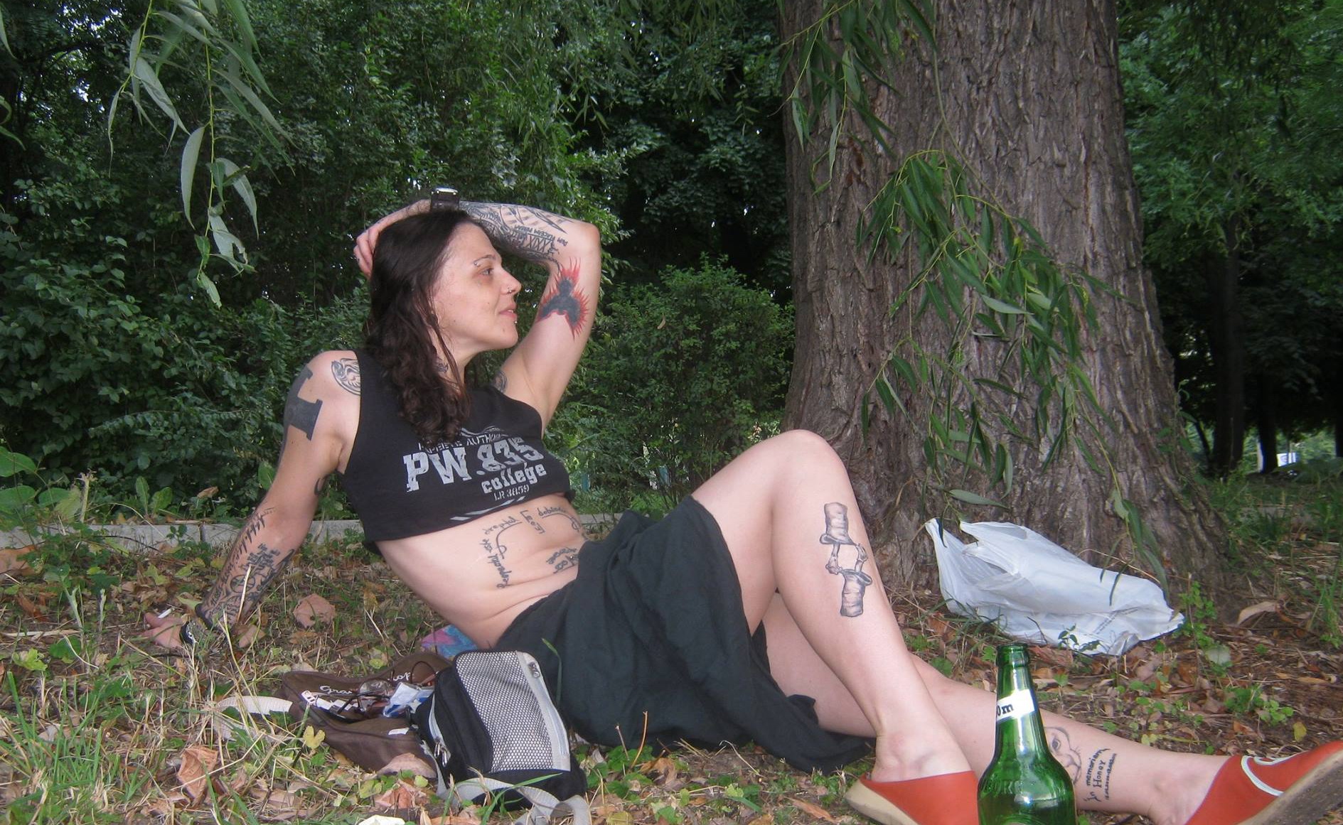 Tatuajul ei favorit este pisica de pe picior, pe care i l-a dedicat lui Honey, felina pe care a crescut-o 11 ani