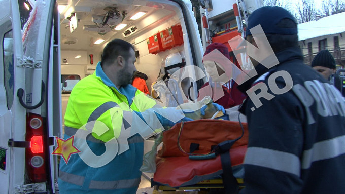 Accidentul s-a produs in fata unei cabane din Busteni