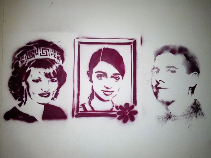 Un artist roman a vrut ca portretul Aurei sa fie desenat intr-un loc public