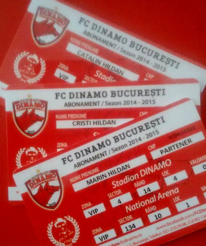 Si familia lui Catalin Hildan au primit abonamente pentru sezonul 2014-2015