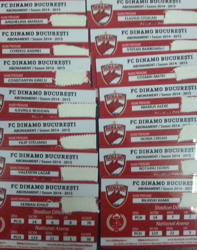 In dorinta de a ajunge la 10.000 de unitati vandute, toti jucatorii lui Dinamo si-au facut abonamente