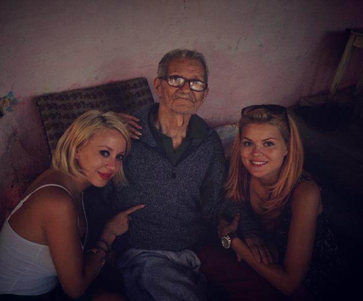 Larisa Dragulescu si bunicul ei
