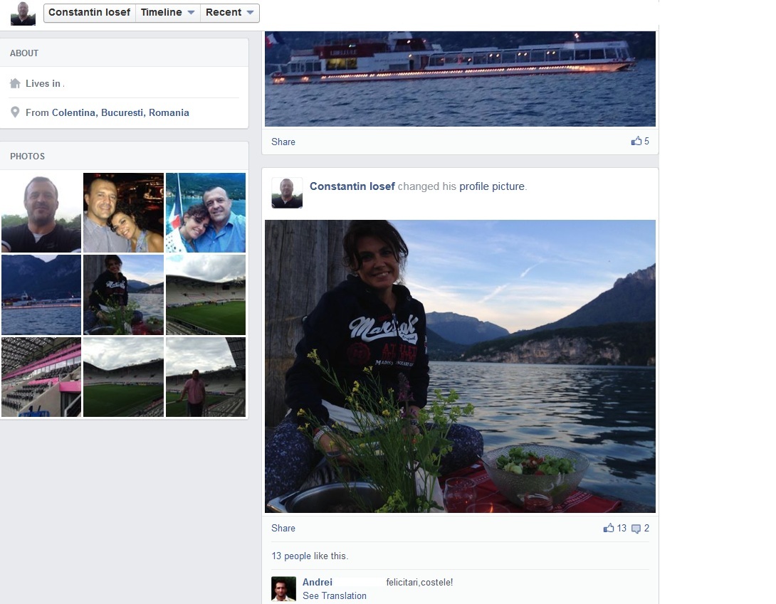 Prietenii il felicita deja pe Constatin