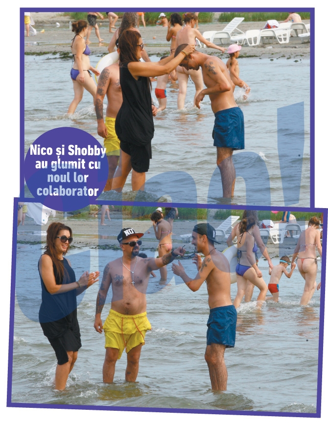 Baietii de la Codul Penal si Nico s-au distrat copilareste, in mare