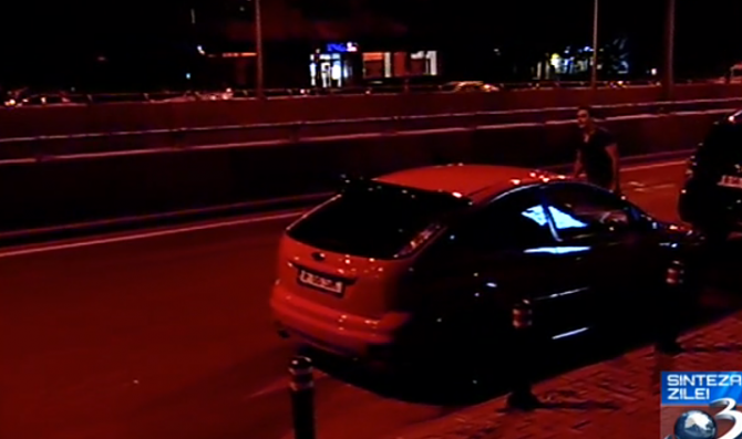 Mircea Badea a luat o bata in timpul emisiunii si a coborat in strada dupa motociclist