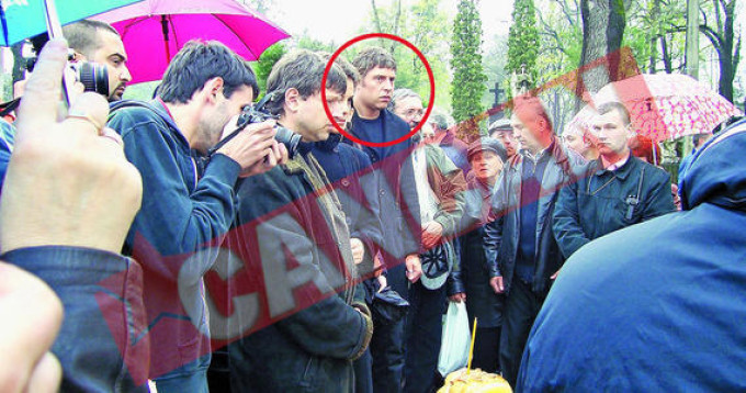 Tudor si Matei Balasa, la inmormantarea artistului