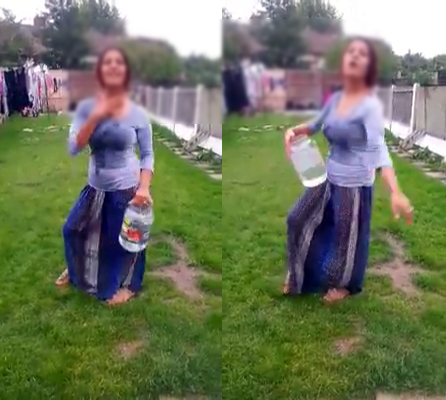 Inainte sa-si toarne apa in cap, a injurat un pic..