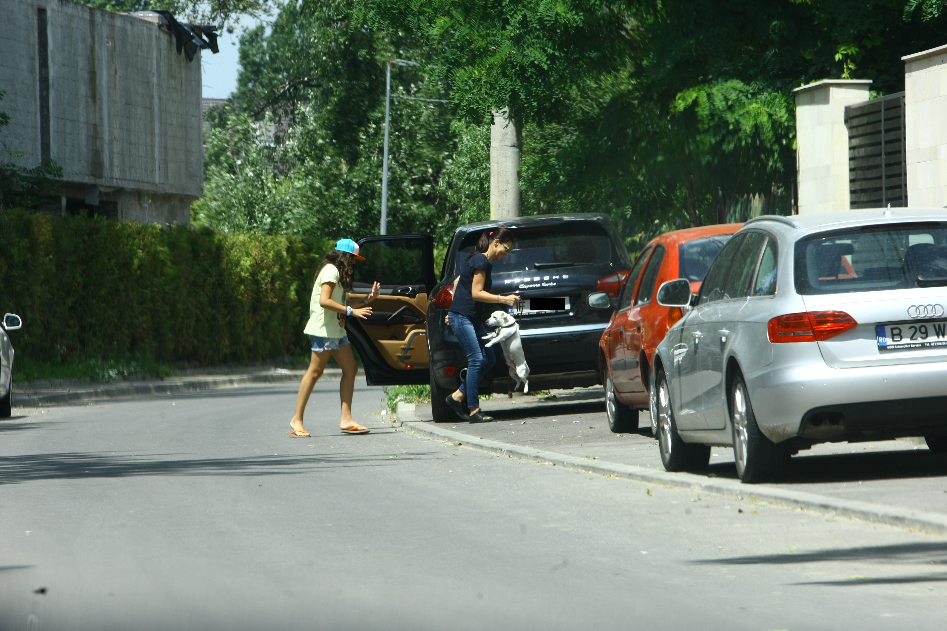 Catelul a sarit de bucurie tocmai pe Oana