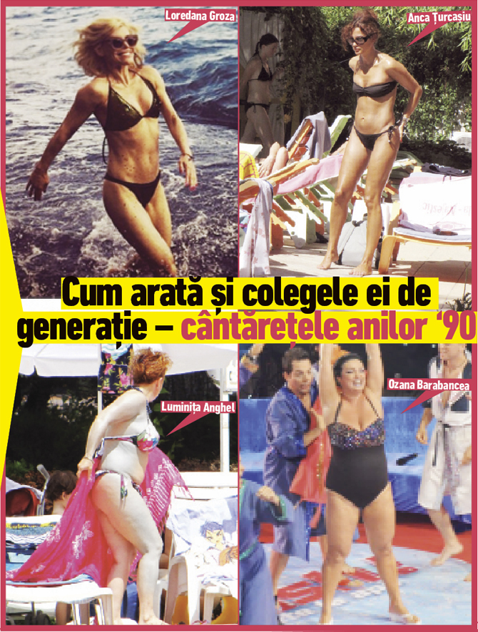 Colegele de generatie ale Manuelei, Luminita Anghel si Ozana Barabancea, au fost invinse de lupta cu kilogramele in plus, in vreme ce Loredana si Anca Turcasiu arata foarte bine