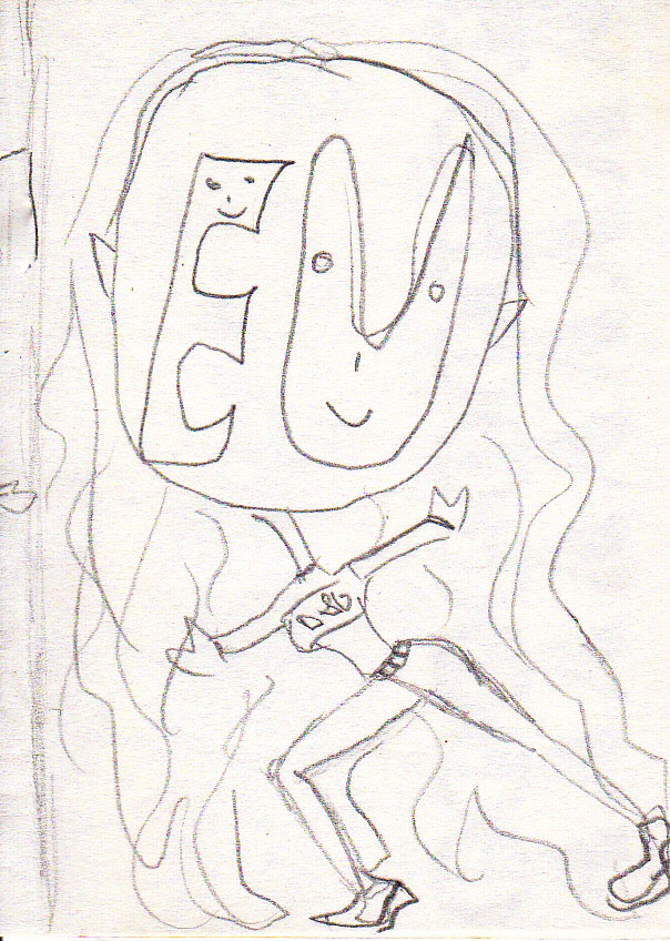 In liceu, Bianca facea o multime de caricaturi