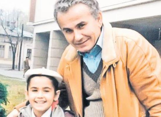 Oana Zavoranu, alaturi de tatal ei, Nelu Banicioiu, pe vremea cand era scolarita.