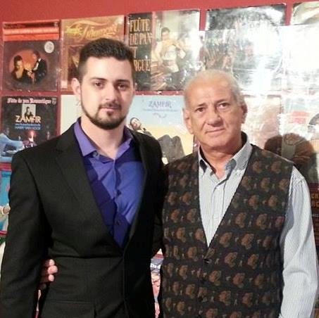 Gheorghe Zamfir se mandreste cu fiul sau