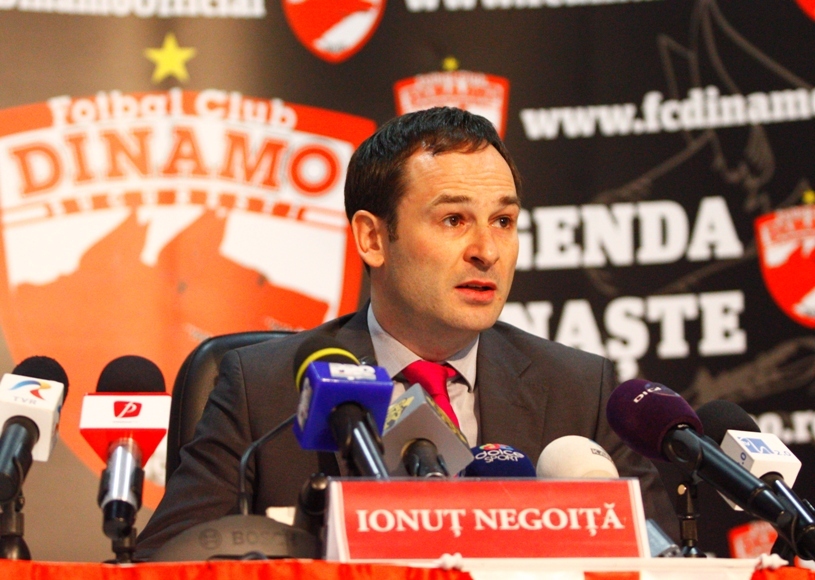 Ionut Negoita detine peste 90% din actiunile SC Dinamo 1948 SA, societate aflata in insolventa
