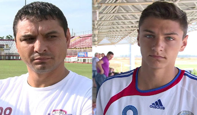 Ionel Ganea (in stanga) si George Ganea (dreapta)