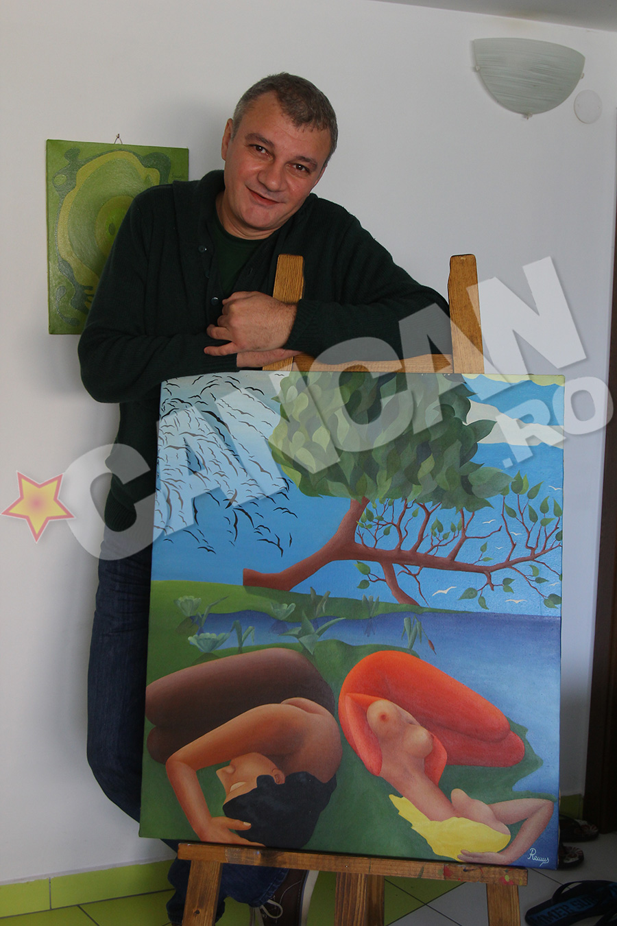 Pictorul isi vinde lucrarile sale mai ales in strainatate