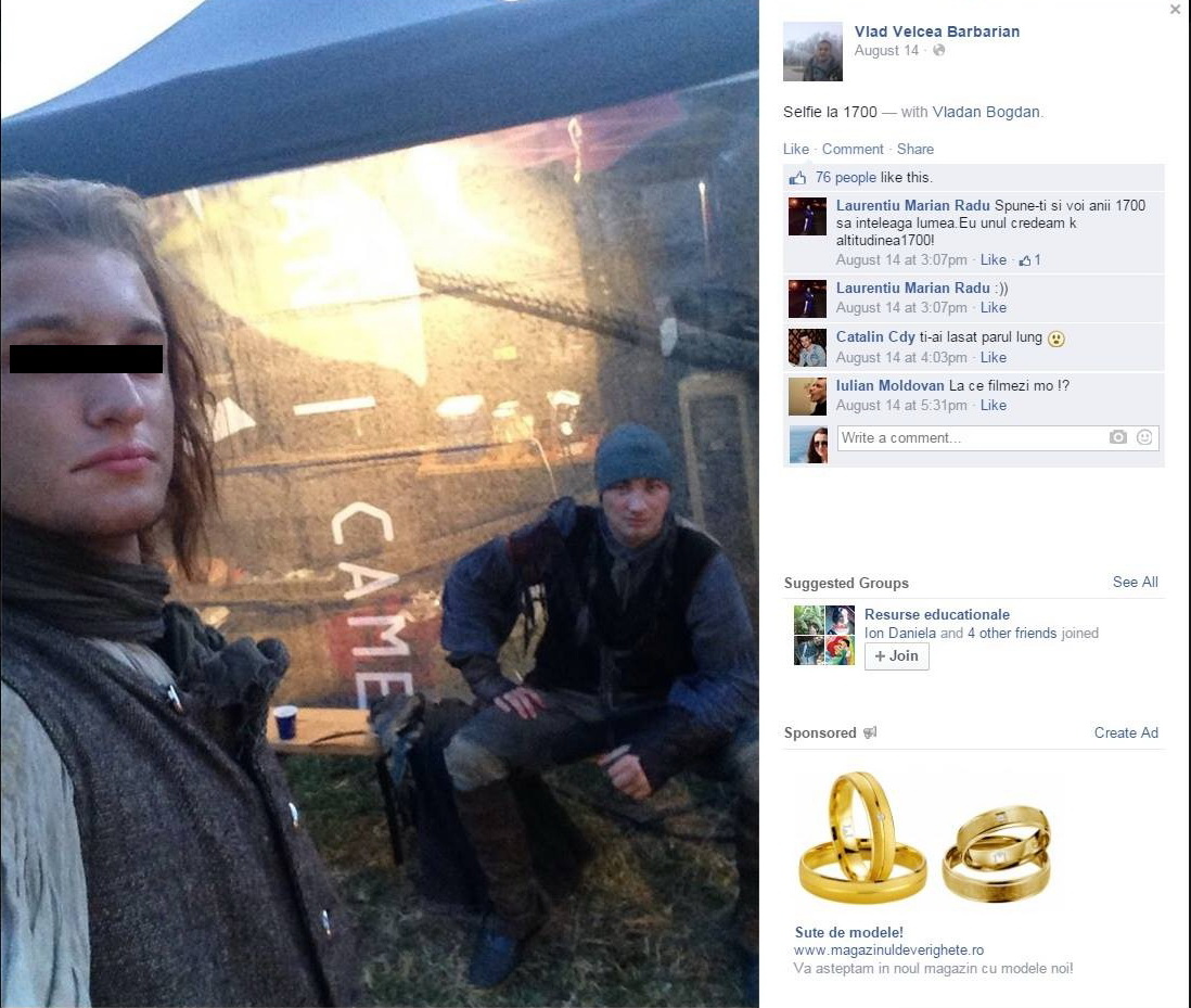 Bogdan le-a impartasit prietenilor virtuali noua sa ocupatie