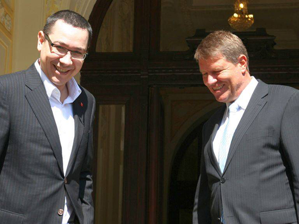 Victor Ponta si Klaus Iohannis