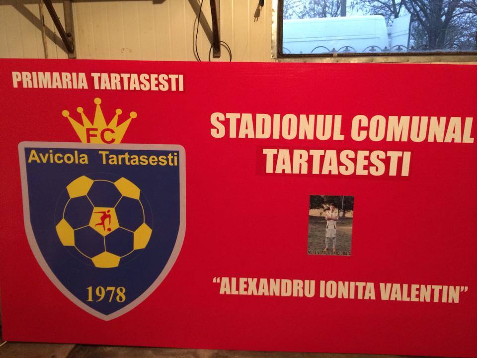 Oficialitatile din Tartasesti au dat numele stadionului din localitate dupa regretatul fotbalist al Rapidului