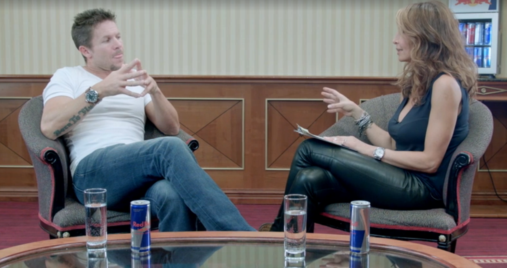 Mihaela si Felix Baumgartner, noul ei iubit (foto:youtube)