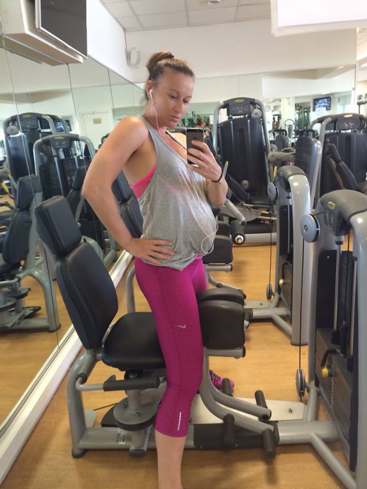 Raluca Sandu, cand era insarcinata in sase luni