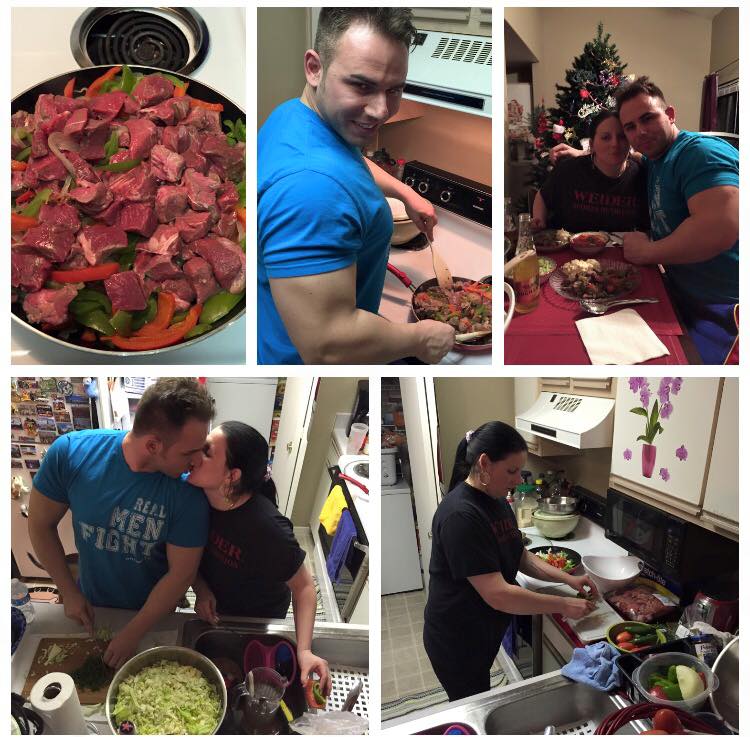 Cei doi sportivi se completeaza perfect si in bucatarie