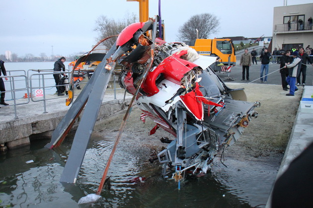 Atat a mai ramas din elicopterul SMURD