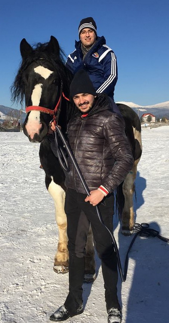 Razvan Burleanu s-a urcat pe un exemplar cabalin foarte frumos