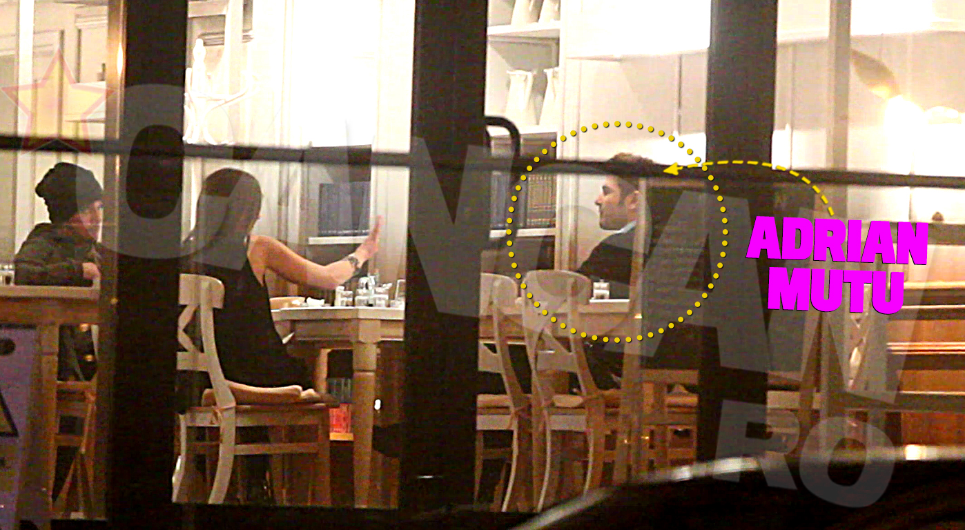 Dupa ce a plecat Alexandra, la masa lui Mutu a venit o domnisoara care parea ca il cunoaste foarte bine pe