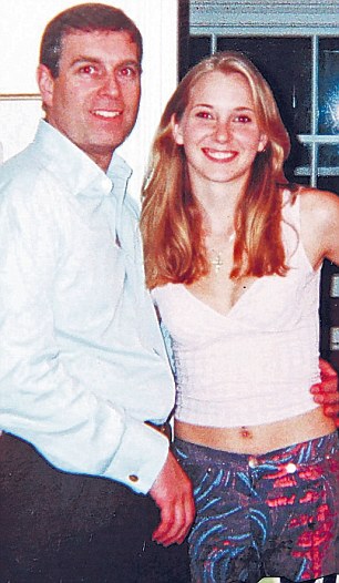 Printul Andrew si Virginia Roberts in 2001 (foto:dailymail.co.uk)