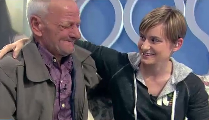 Cand au aflat verdictul testului ADN, Viorica si bunicul ei au inceput sa planga