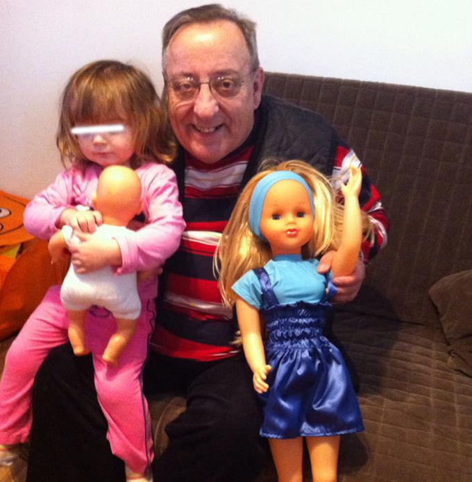 Tudorel Filimon impreuna cu nepoata sa