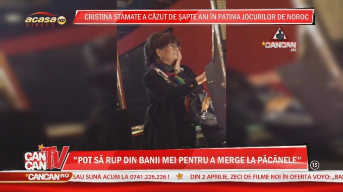 Cristina Stamate este o impatimita a jocurilor de noroc