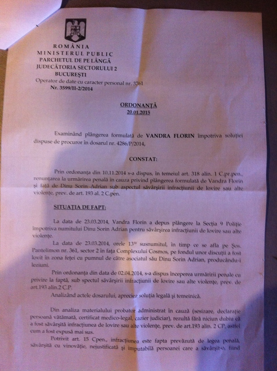 Manevra Urata A Unui Procuror La Adresa Victimei A Facut Scapat Un Bataus Dupa Ce A Invocat Lipsa Interesului Public