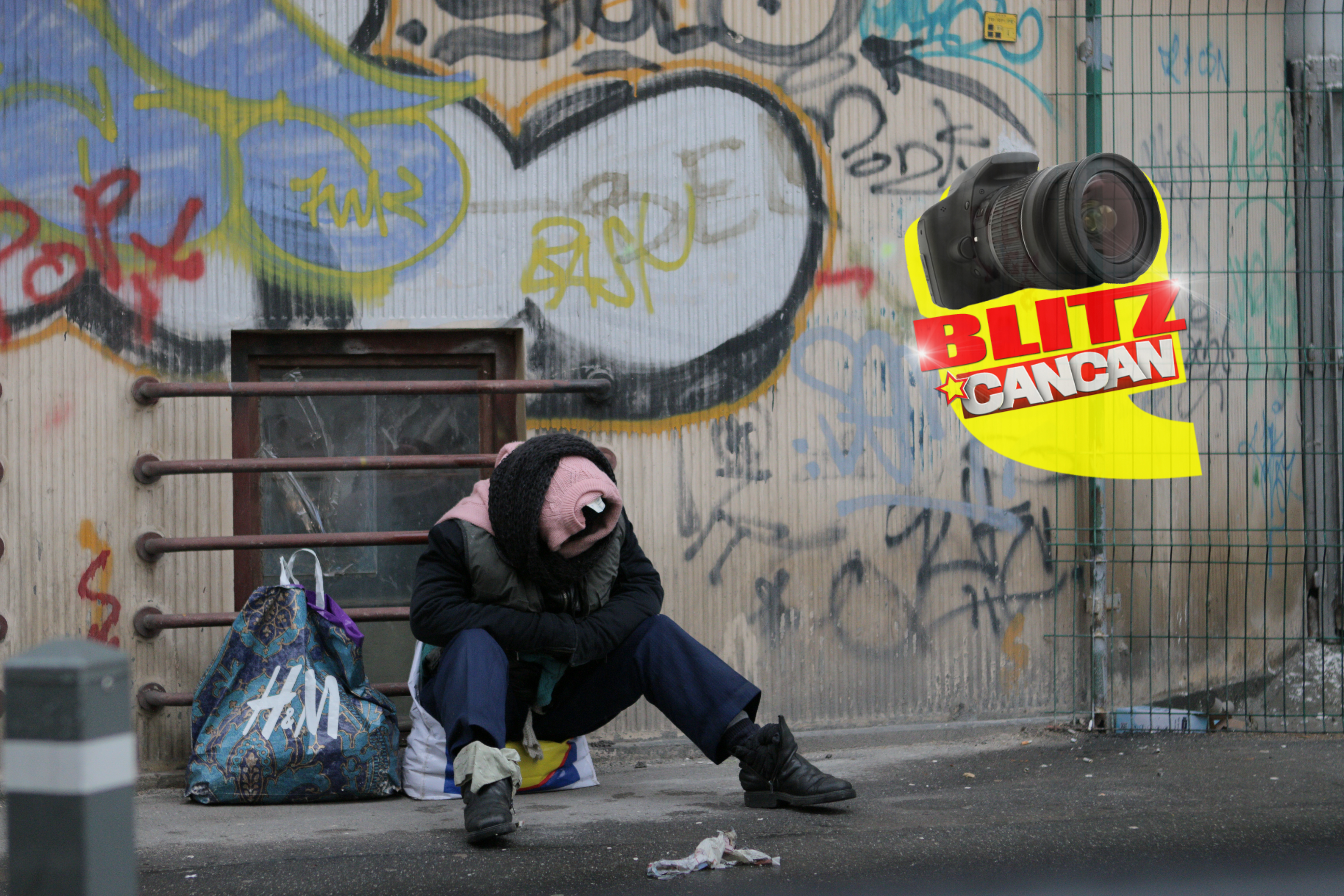 Imaginea unui om al strazii in Capitala