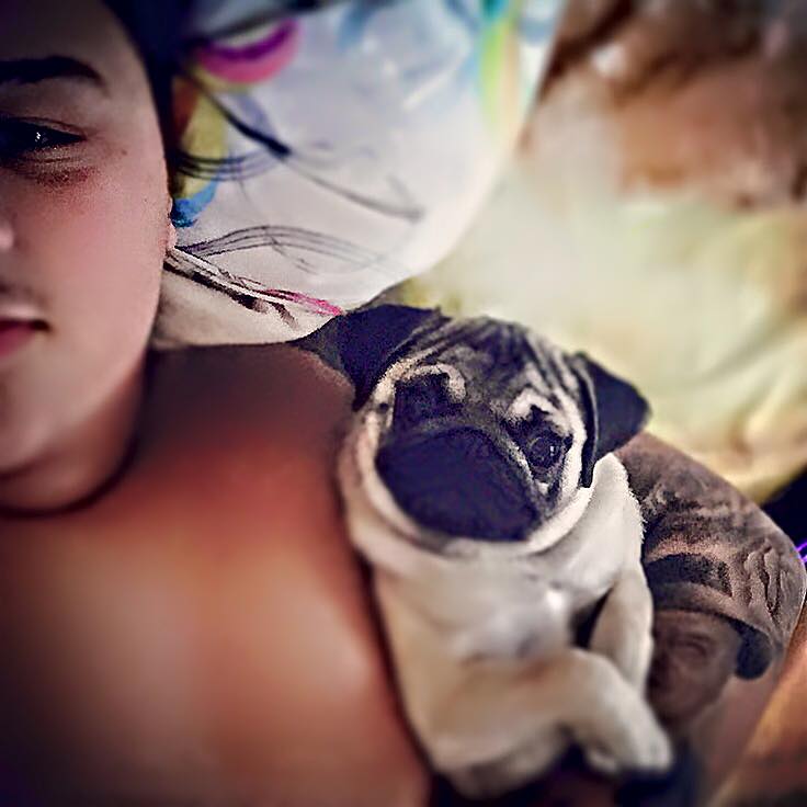 Marco Calu si-a cumparat un caine PUG