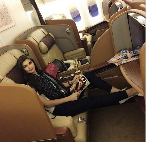 Ramona Gabor a zburat la first class