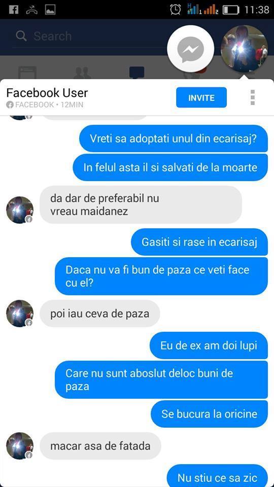 Politista abordeaza o voluntara pe Facebook