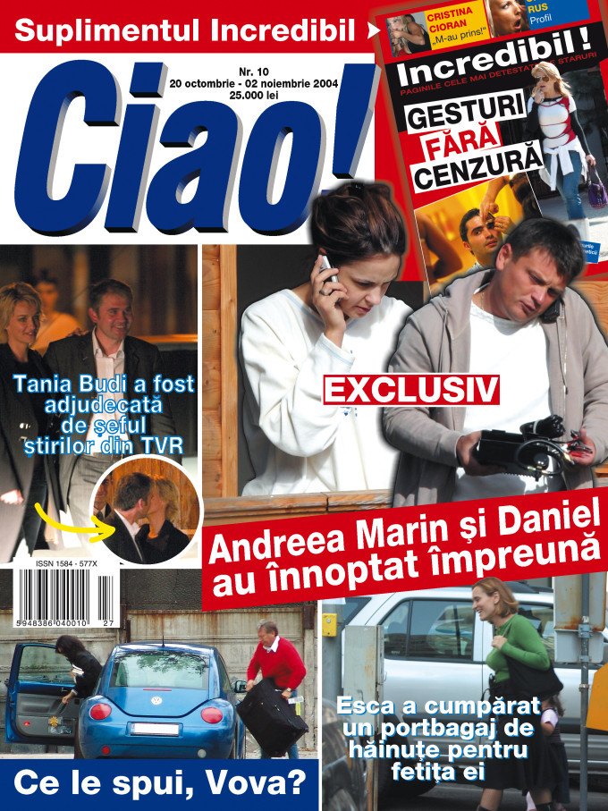 Revista Ciao a scris despre relatia dintre Andreea Marin si Daniel Stanciu