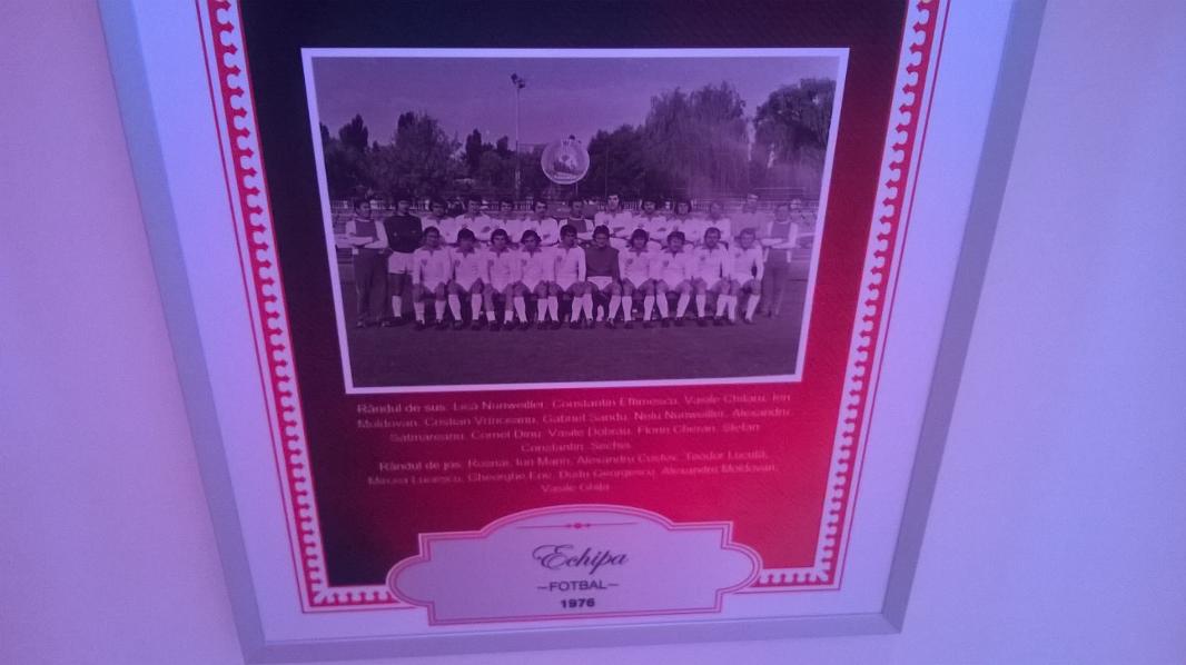 In muzeul lui Dinamo exista si o parte dedicata clubului de fotbal