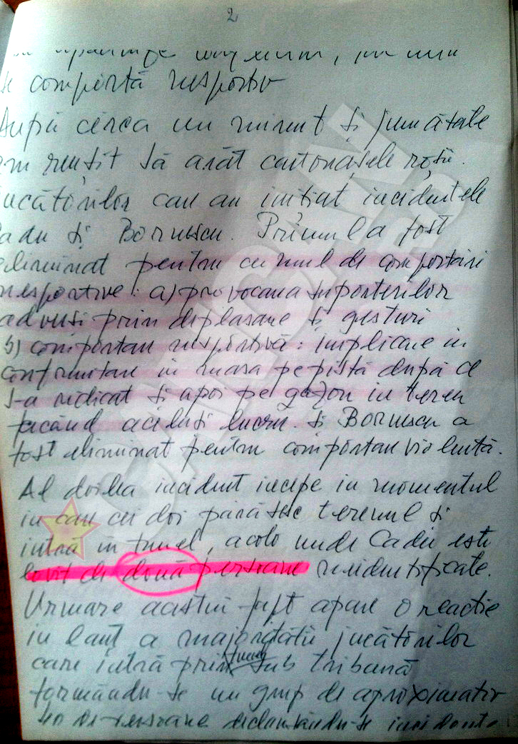 Alexandru Tudor a fost nevoit sa faca un raport suplimentar