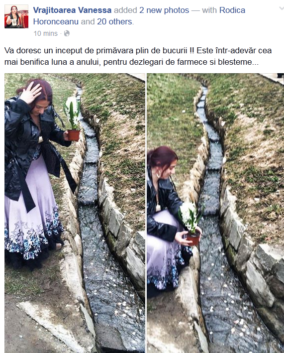 Vanessa isi testeaza puterile oculte la mormantul lui Arsenie Boca