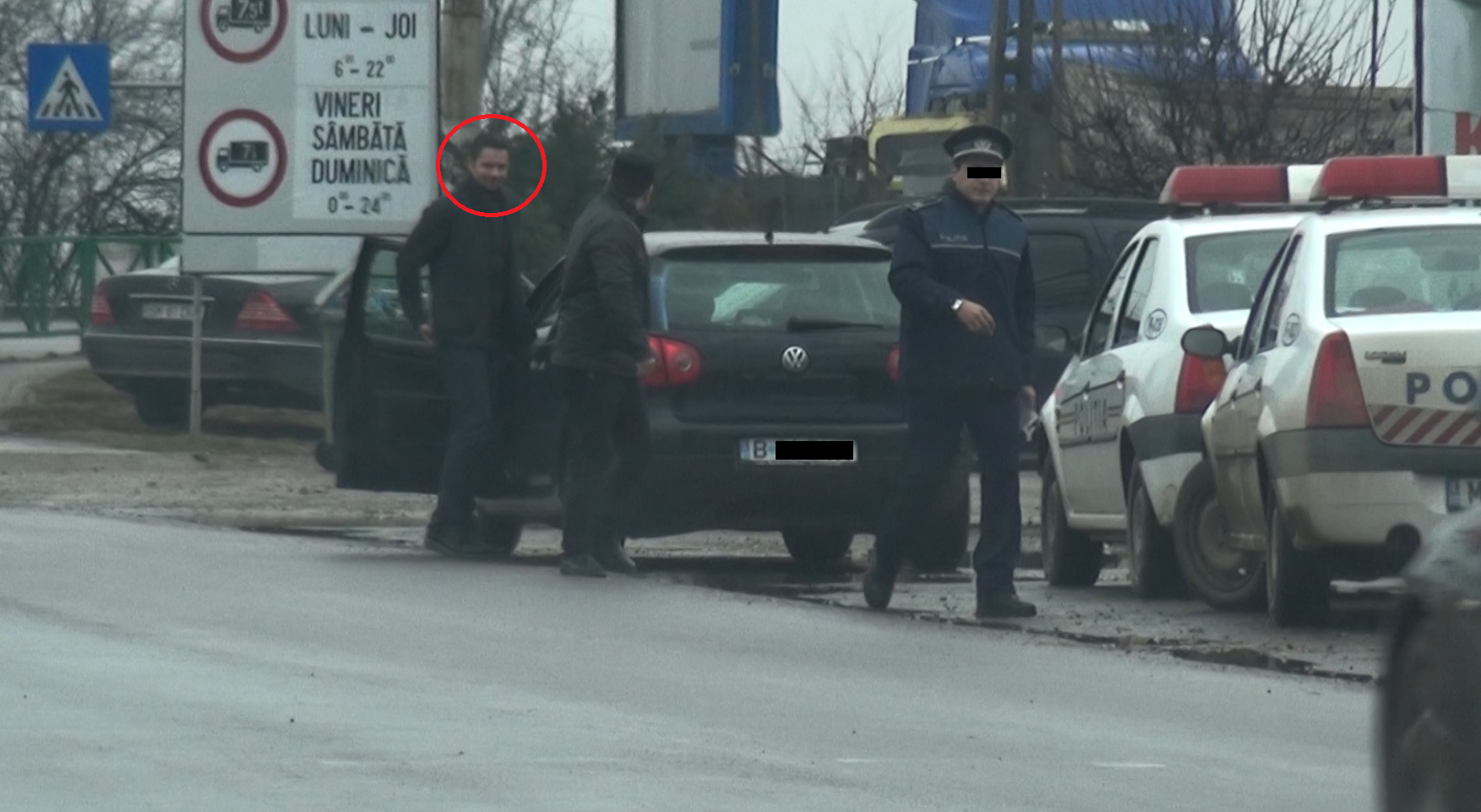 Stefan a fost oprit la iesirea din Corbeanca pentru a consemna parasirea localitatii