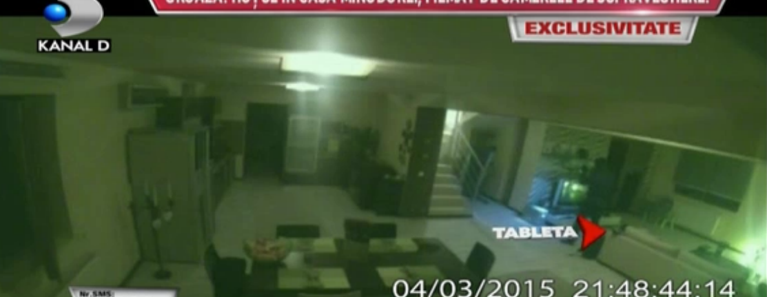Jaful a fost inregistrat de camerele de supraveghere din casa