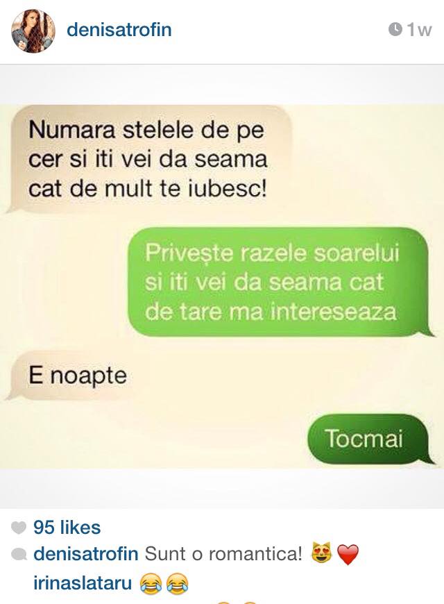 Dupa despartirea de Rotariu, Denisa s-a refugiat in spatele cugetarilor de pe site-urile de socializare