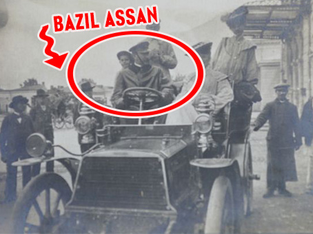 Bazil Assan, la volanul primei masini inmatriculate in Romania