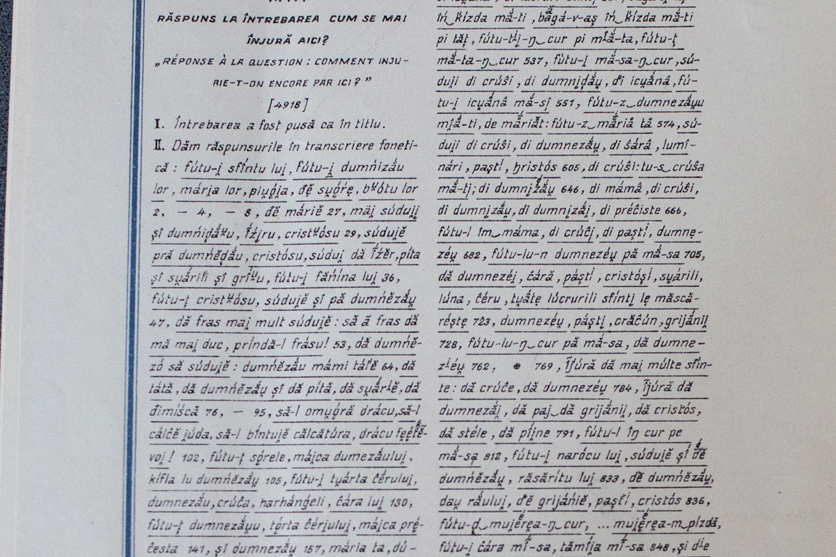 Atlasul lingvistic roman - Cuvinte obscene