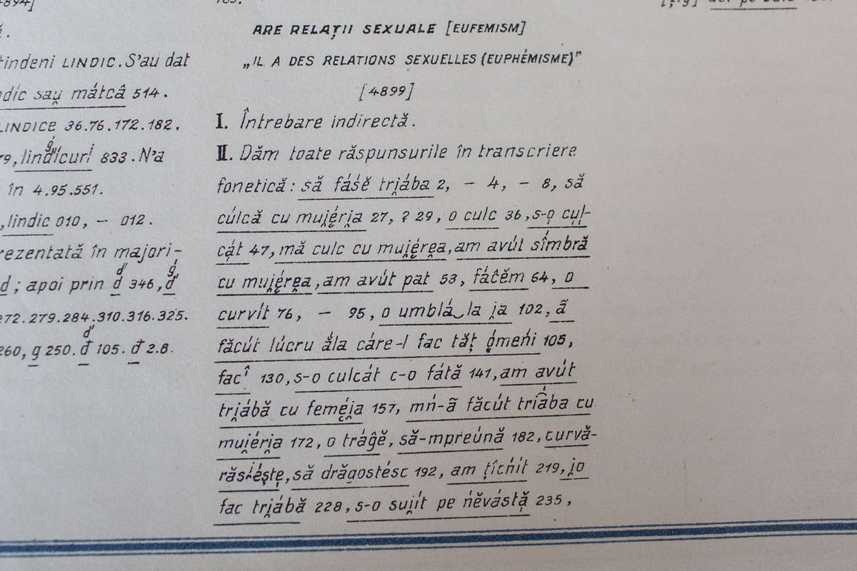 Atlasul lingvistic roman - Cuvinte obscene