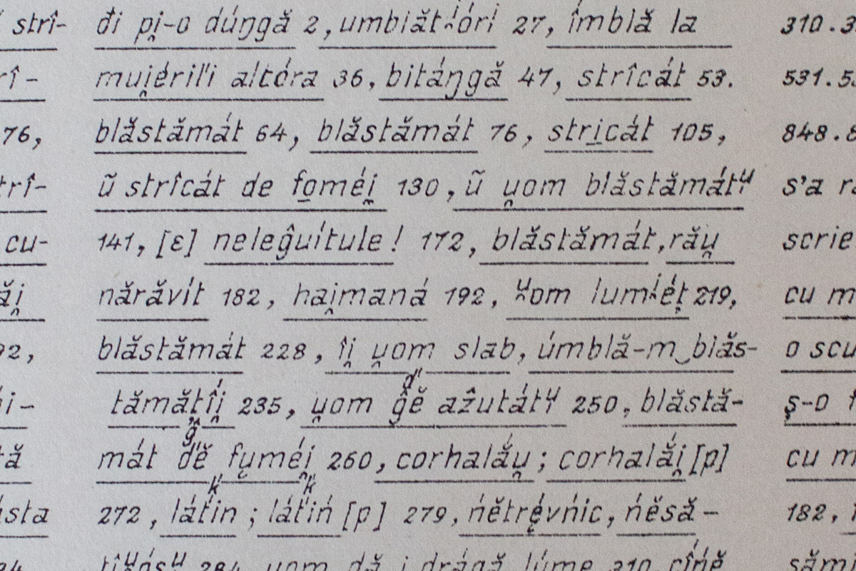 Atlasul lingvistic roman - Cuvinte obscene