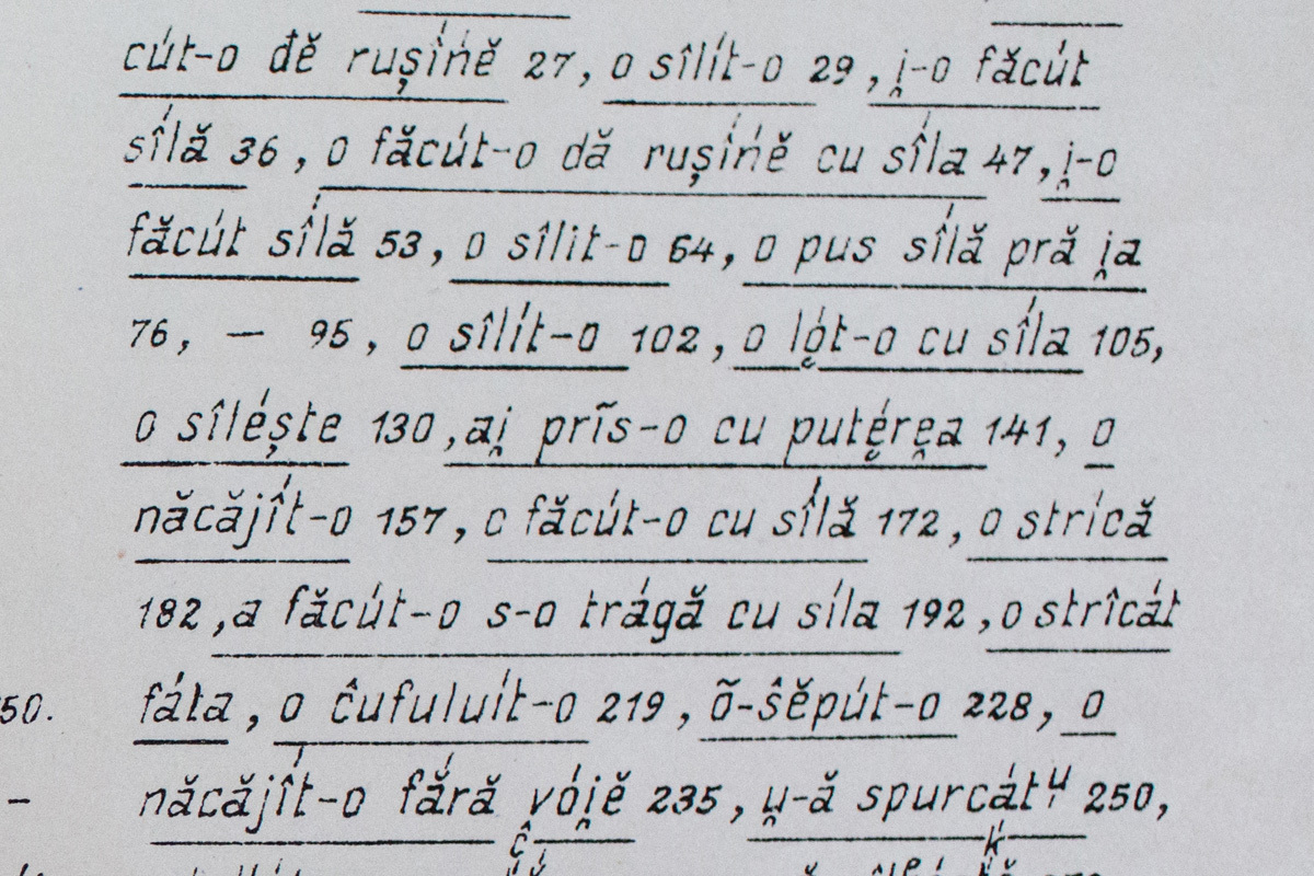 Atlasul lingvistic roman - Cuvinte obscene